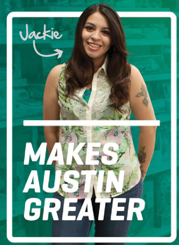 Jackie makes Austin greater