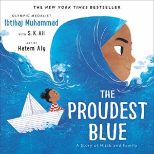 Book cover for the Proudest Blue
